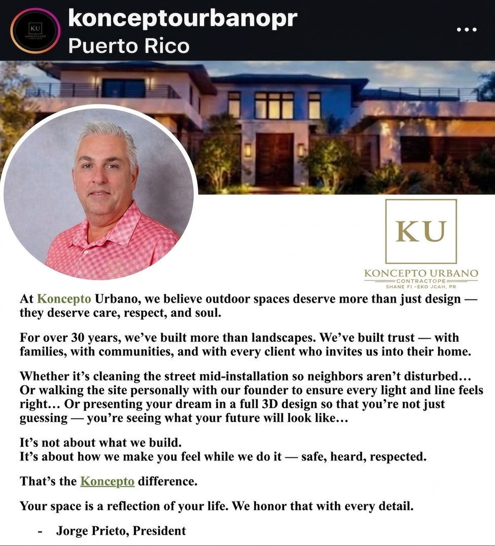 Jorge Prieto, President and Founder of Koncepto Urbano